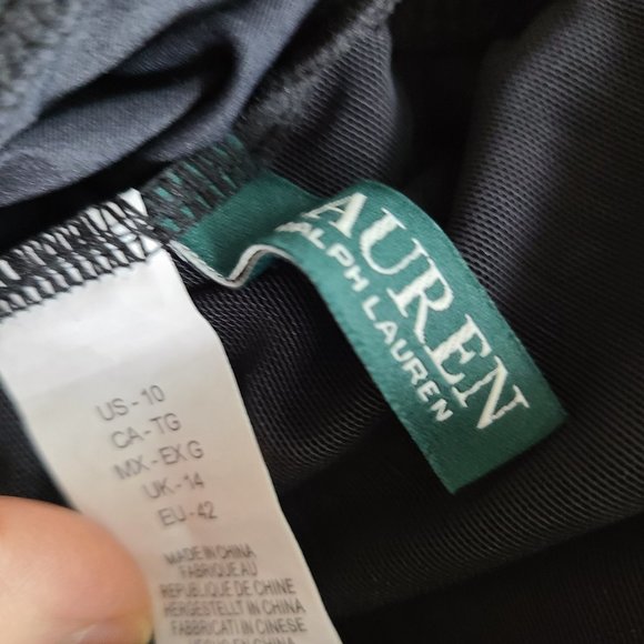 🌺SOLD🌺 Ralph Lauren Black Ruffle Tankini Sz 10 - Picture 4 of 4